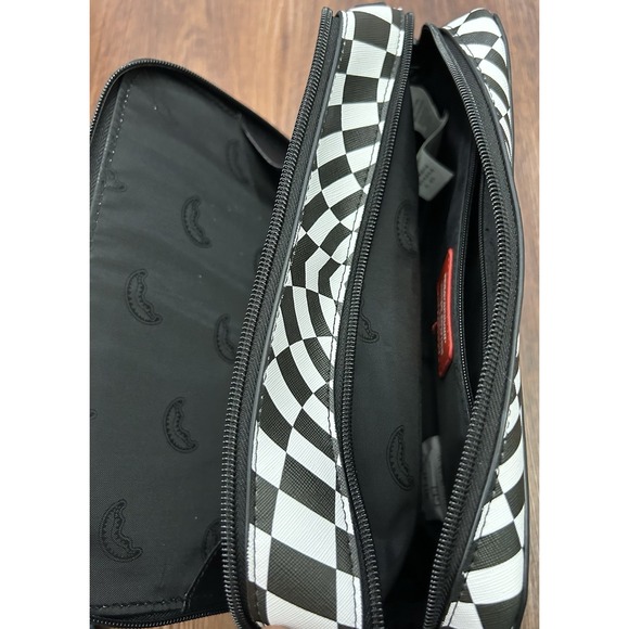Sprayground Trippy Check Toiletery Aka Money Bag New - Picture 11 of 16